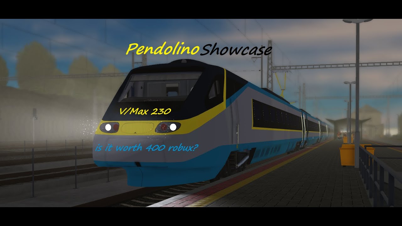 Pendolino Showcase (Train sim Roblox) (můžete mě podpořit na paypalu: Zv3xx)