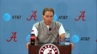Watch Coach Saban’s Wednesday Press Conference Live presented by Tuscaloosa Toyota