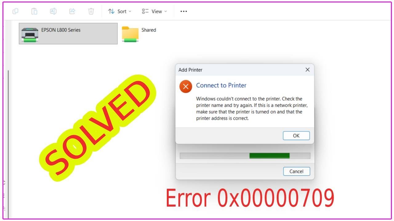 Windows не удалось подключиться к принтеру. Проверьте имя принтера и повторите попытку. Если это ...