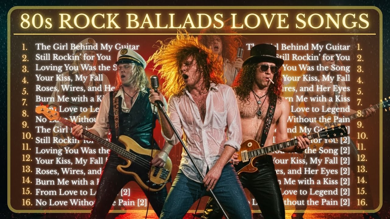 Playlist: 🕯️ 80s Rock Ballads Greatest Hits – Because Some Love Never ...
