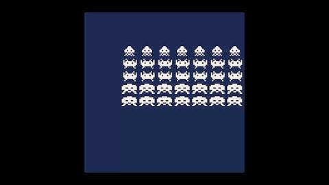 SPACE INVADERS CLONE WIP PICO 8 Fantasy Virtual Console Lexaloffle Games www lexaloffle com