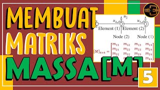 Cara Membuat Matriks Massa [M] pada MDOF | Rekayasa Gempa | Dinamika Struktur