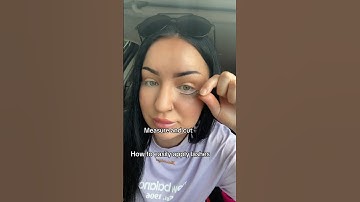 HOW TO EASILY APPLY STRIP LASHES WITH CURLERS 💖 #lashtutorial #shorts