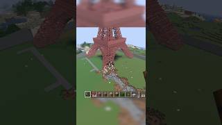 TNT Eiffel Tower Explosion 💥 #Minecraft