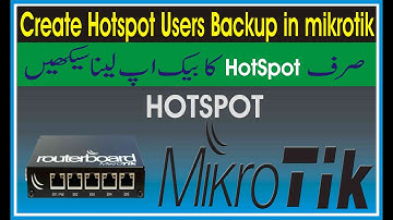 How to create hotspot users and profiles backup in mikrotik | backup hotspot mikrotik | Backup