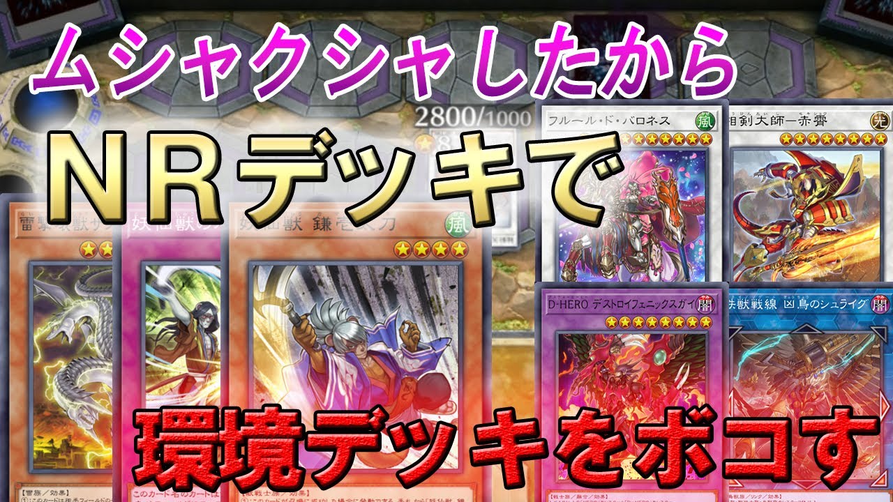 【デッキ紹介】ＮＲ構築で環境デッキをボコボコにする【遊戯王マスターデュエル】