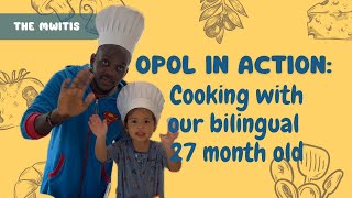 DADDY + REM MAKING DINNER | English + Swahili [One Parent One Language] 