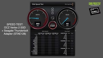 OCZ Vertex 2 + Seagate Thunderbolt Adapter (STAE128) - Speed Test
