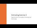 Estimating Exercise 3: Apartment Complex Conceptual Estimate