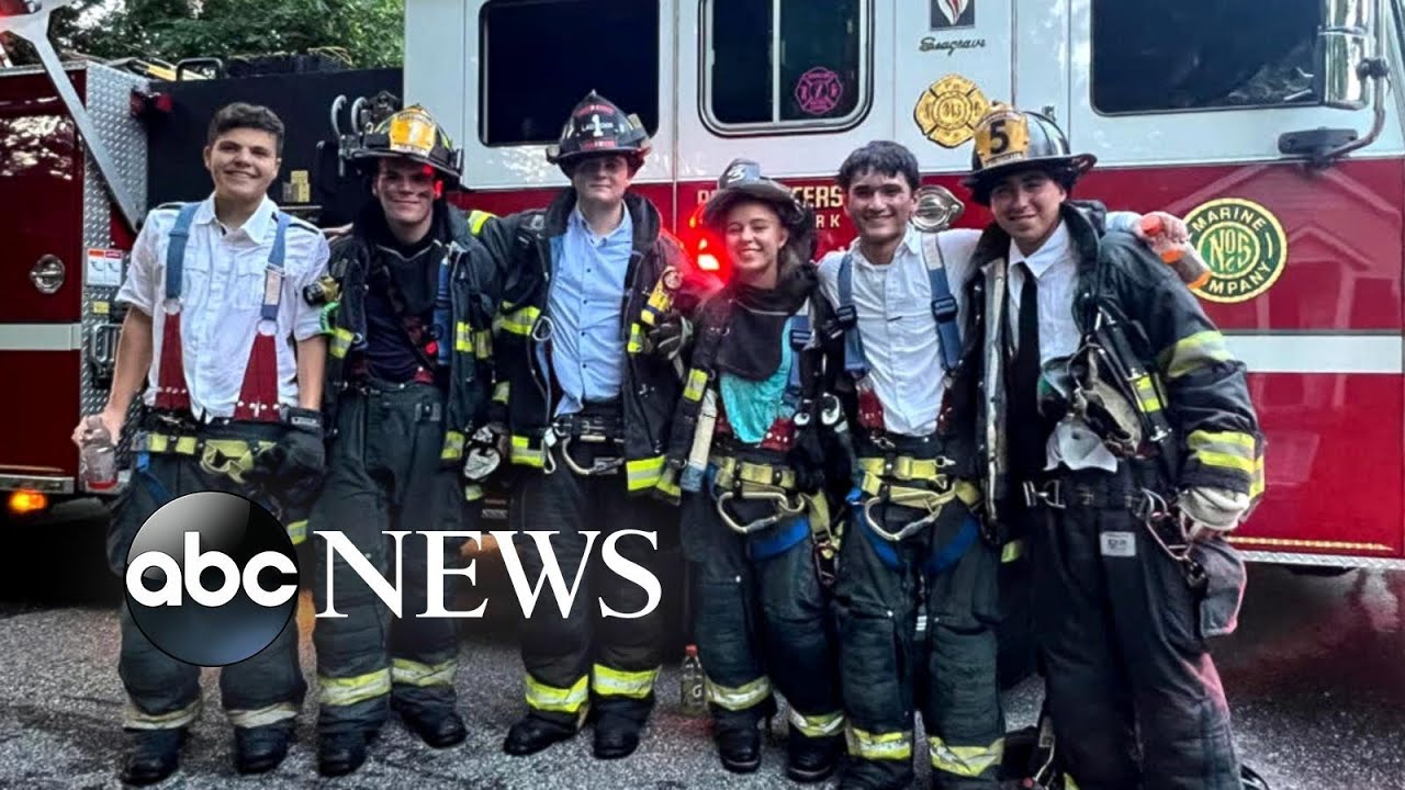 High school grads race to fight fire