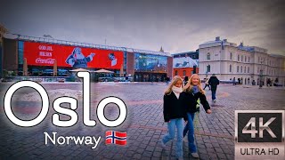 👣Walk with Me in Norway | Schweigaards gate to Oslo City Center | 4K experience | Winter 2023👣
