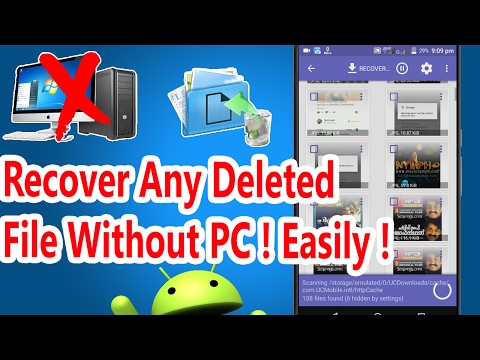 How to recover deleted files from android without pc | onegeneral any video/image (any) file storage or connecting it...