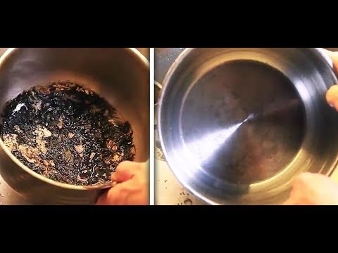 जले हुए बर्तनो को चमकाने का बिलकुल आसान तरीका - अब बर्तन चाहे कितने भी जले हो मिनटों में होंगे साफ़