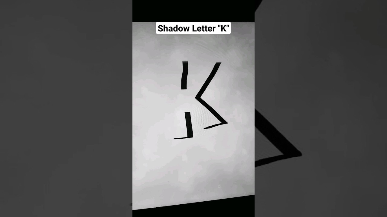 Shadow Letter K 