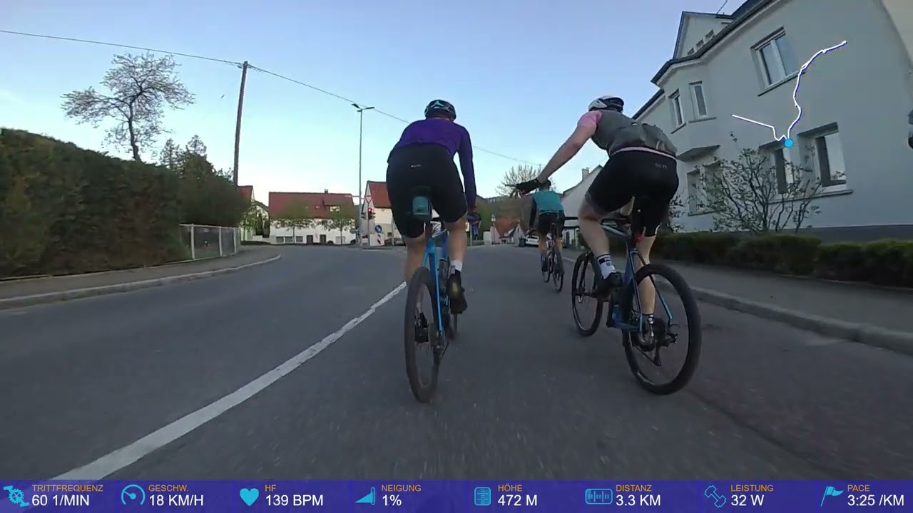 2022 04 19 Rennrad Speed Tempo Bronnweiler Gönningen runter über Alteburg nach Reutlingen