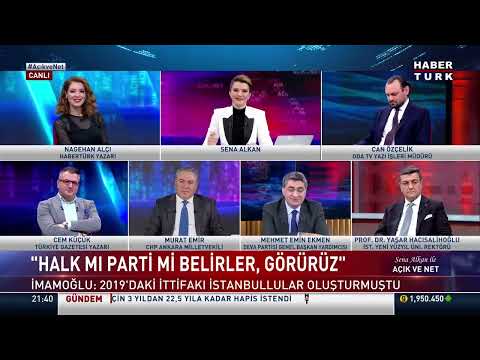 Habertürk TV'de Sena Alkan'ın sunduğu "Açık ve Net" programına konuk oldum.