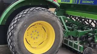Aitcheson 4042 seedmatic planting grass in a housing development