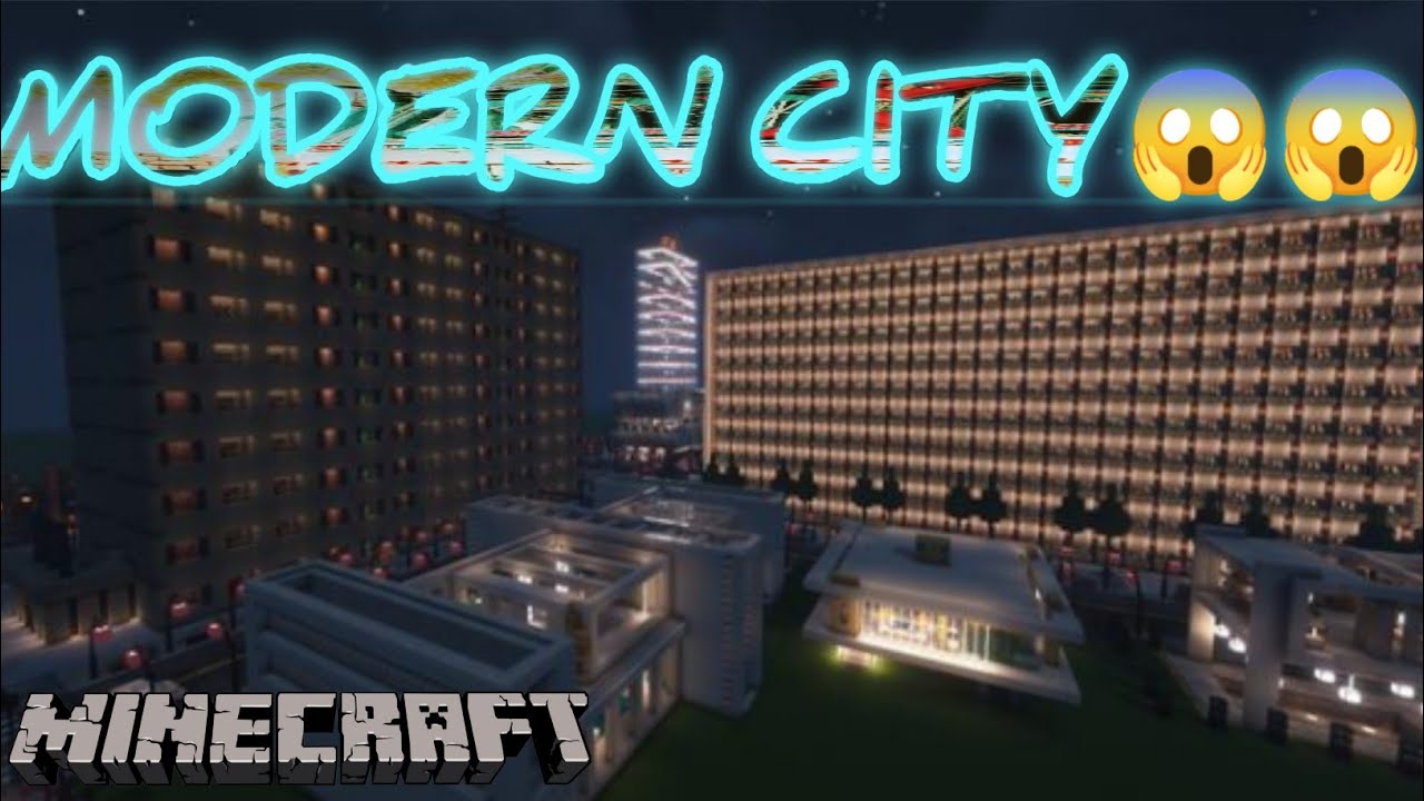 MODERN CITY IN MINECRAFT , HOW TO BUILD CITY IN MINE CRAFT , BUILDING ...
