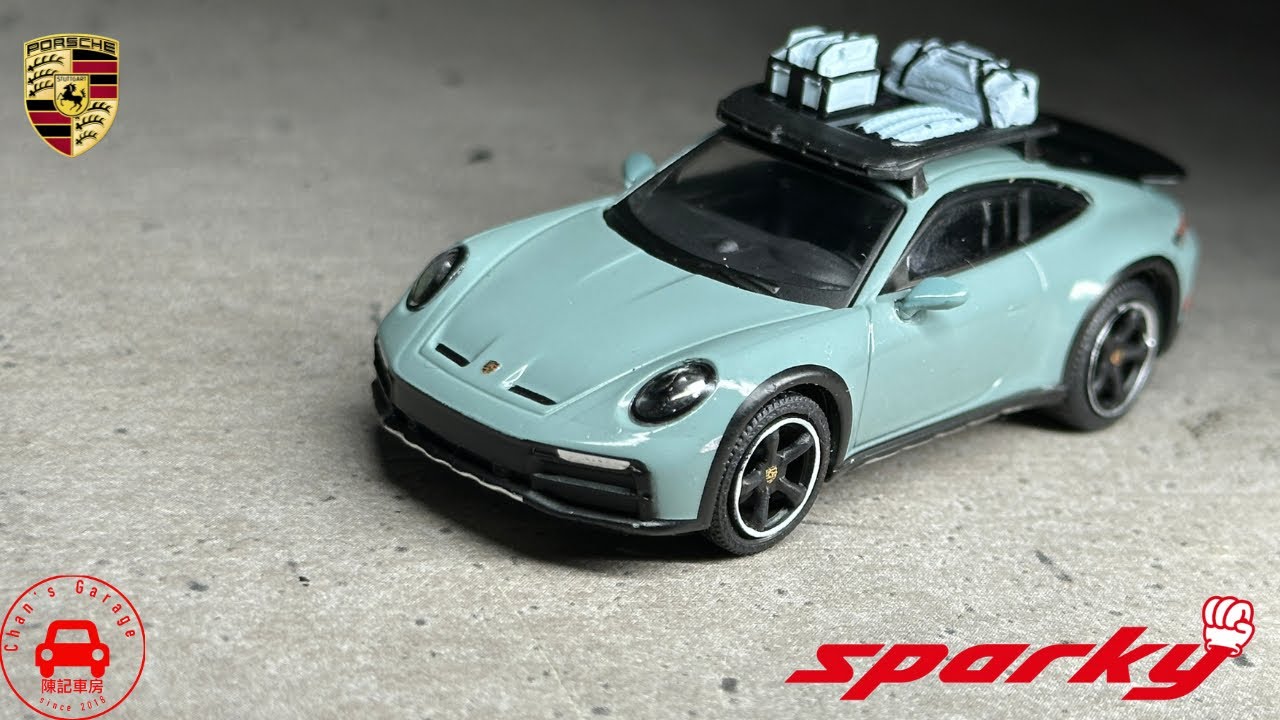 Sparky 1/64 2023 Porsche 911 Dakar 3.0 - Shade Green (Tiny