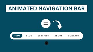 Create An Animated Navigation Bar using HTML CSS & JavaScript