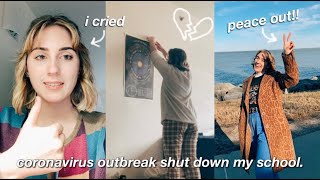 my college made me move out because of the coronavirus... and i vlogged it.