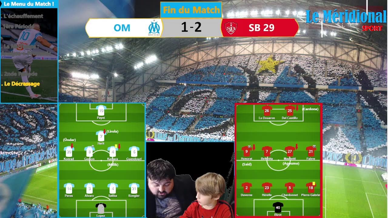 OM-Brest - Le live commenté du Méridional - 17ème journée de Ligue 1