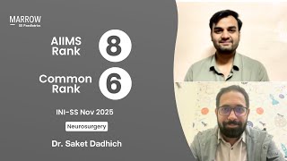"Marrow Neurosurgery Videos were my only theory source" - INI-SS Nov'25 AML 8, CML 6, Dr Saket