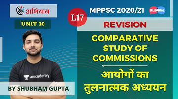 Comparative Study of Commissions|Comparative Study of Commissions|Unit10|MPPSC 20/21|L17|Shubham Sir