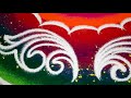 Easy colorful rangoli designs within 2 mins  free hand rangoli design  ira rangoli design