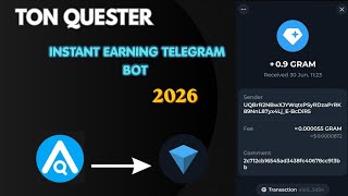 TON Quenter Bot 2026 | How to Earn TON by Completing Tasks