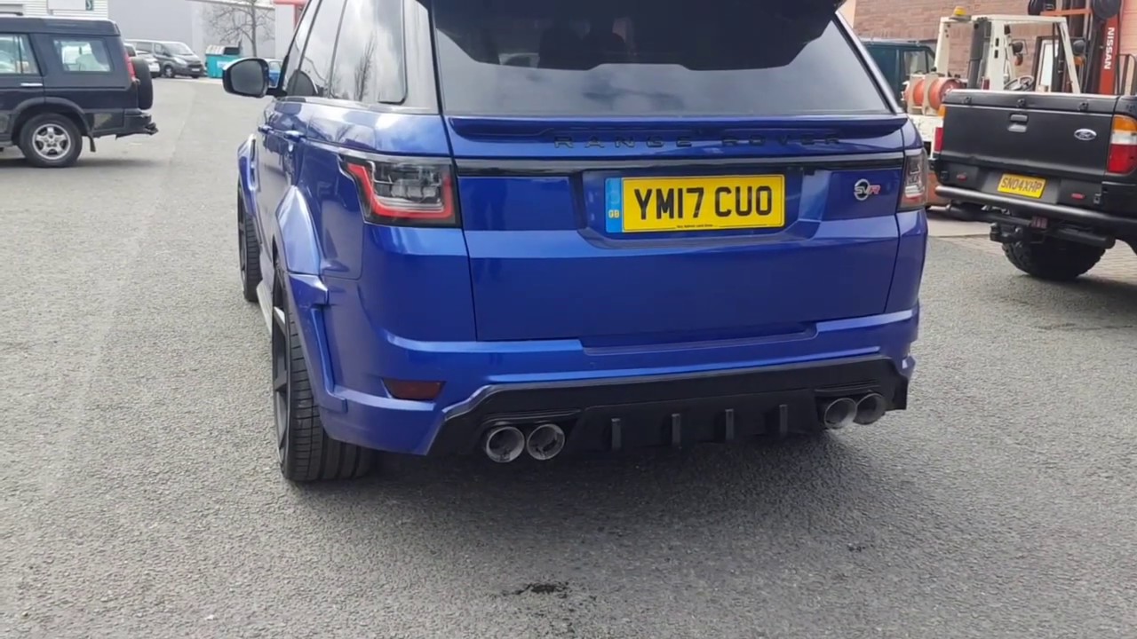 cat back exhaust installation cost Range Rover SVR valved switchable cat back custom exhaust