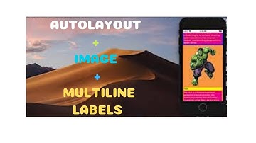 Autolayout With Dynamic Size Image And Multiple Labels With Dynamic Text