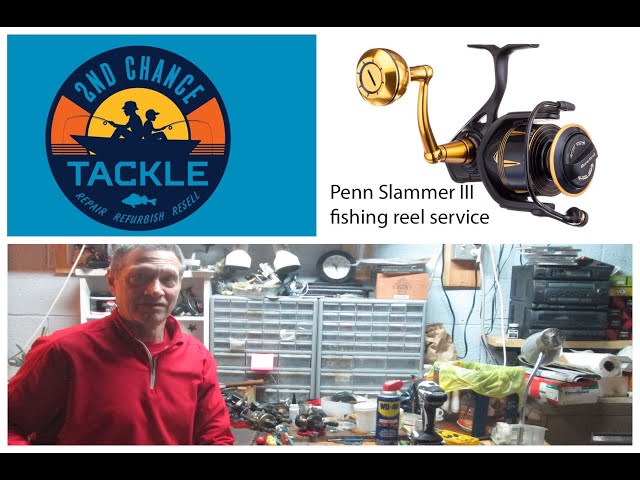 Penn Slammer III 4500 fishing reel how to service and repair