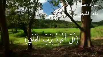 سورة الفلق بصوت الشيخ ماهر المعيقلي...ارح سمعك.👍