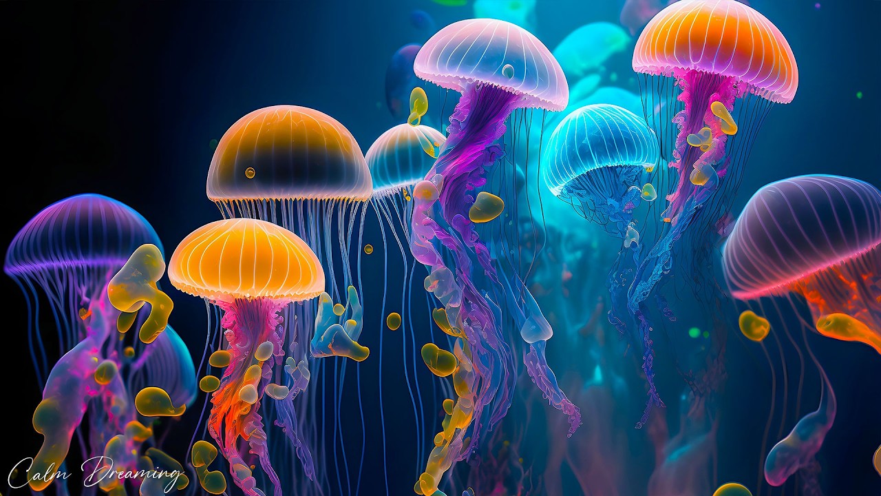 The Best Jellyfish Aquarium for Deep Sleep - FALL ASLEEP IMMEDIATELY - Melatonin Release #5