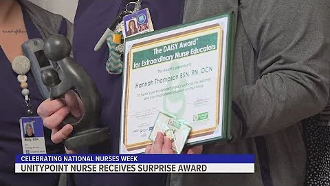 UnityPoint nurse surprised with DAISY Award during National Nurses Week