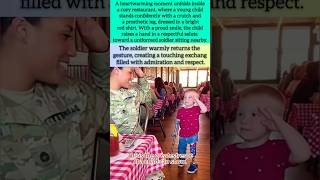 Little Hero, Big Salute ❤️🇺🇸#Respect #Courage #Inspiration #HeroicMoments #HumanKindness #Salute