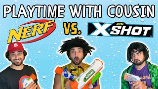 Nerf Vs X Shot Playtime W Cousin