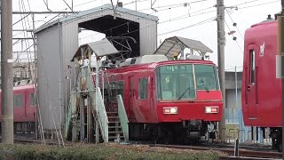 [5304F最後の洗車？]名鉄5300系5304F 犬山検査場
