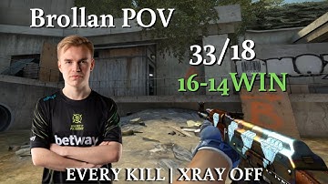 NIP Brollan Overpass King 33Kills | FACEIT | POV