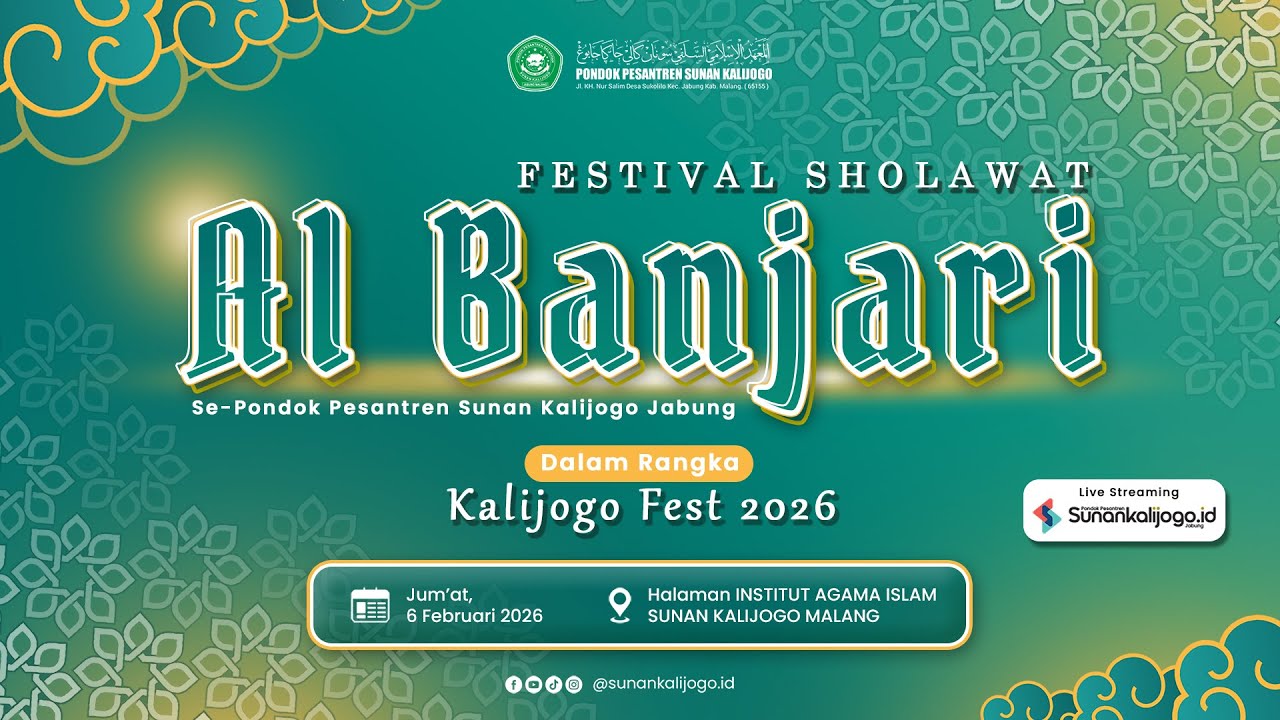FESTIVAL SHOLAWAT AL BANJARI SE- PONDOK PESANTREN SUNAN KALIJOGO JABUNG