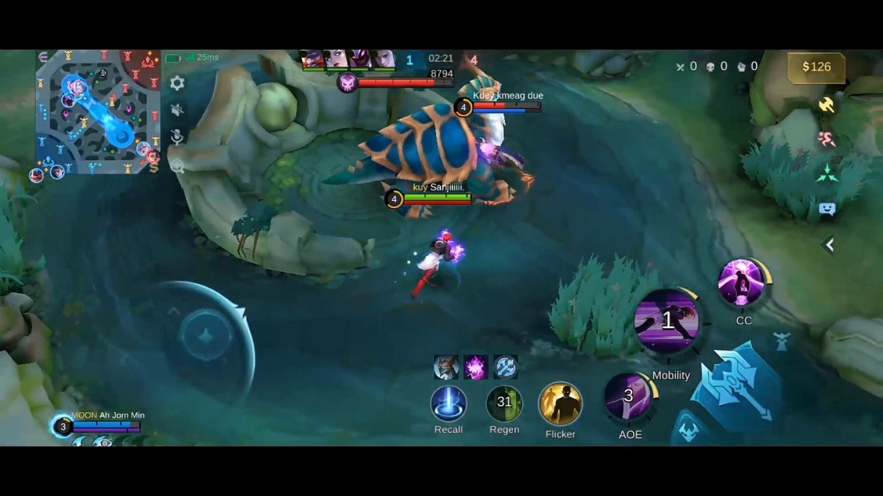 សាហាវមែនមួយជើងងាប់😱🔥 #mobilelegends #chou