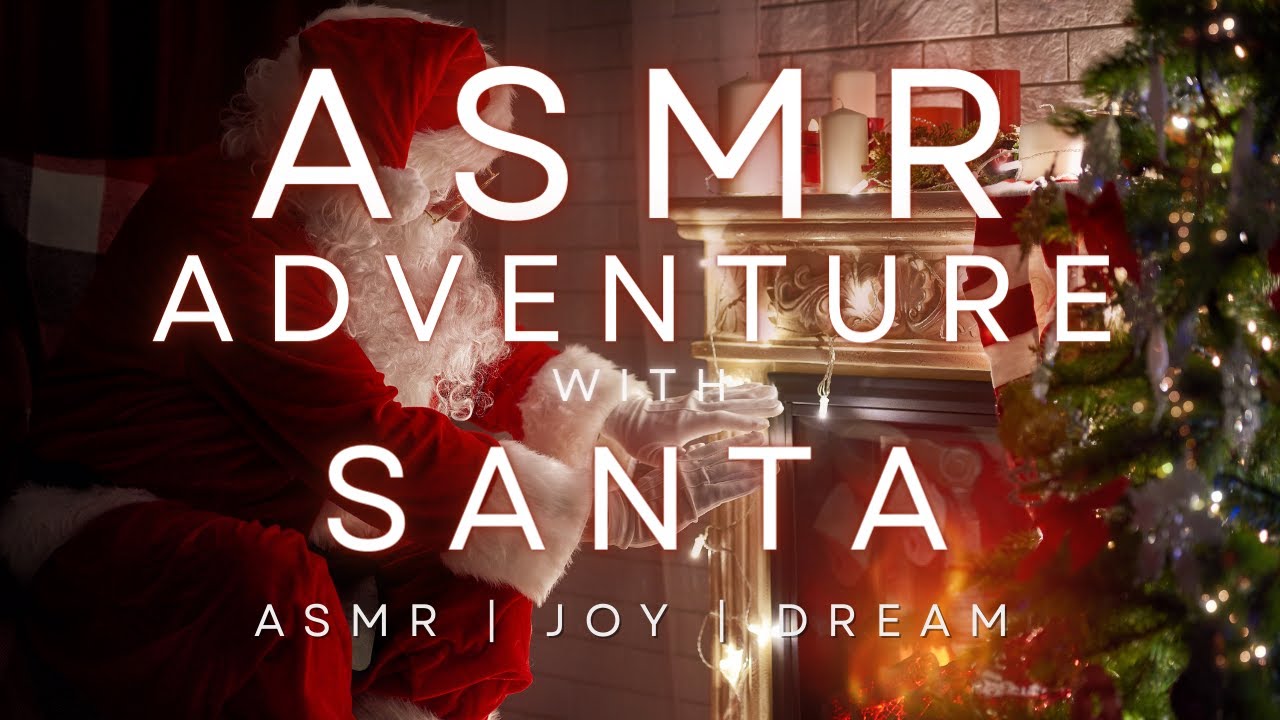 Magical Christmas Eve with Santa Sound Effects: ASMR Adventure, BLACK SCREEN