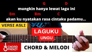 Tutorial Gitar (Laguku) - Ungu || Chord & Melodi Versi Asli Mudah