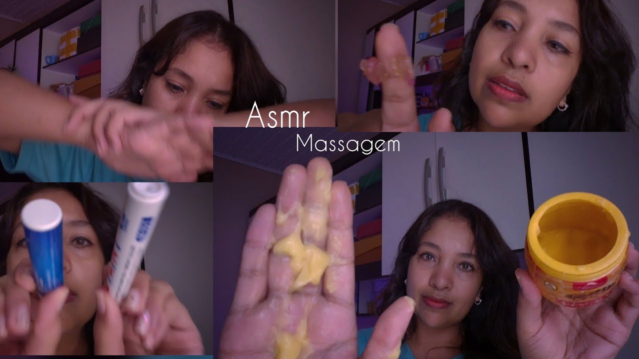 ASMR Massagem depois de uma jornada cansativa: gel gelado, bolinhas de silicone, amaciador muscular🌙