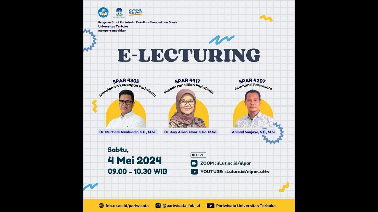 E-Lecturing Program Studi Pariwisata Fakultas Ekonomi dan Bisnis ...