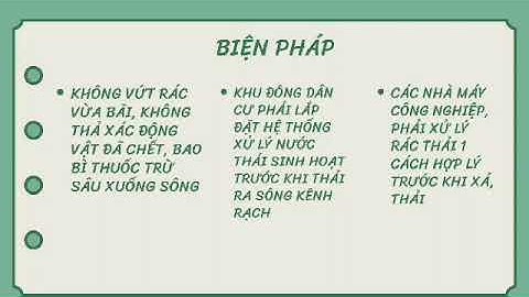 Ô NHIỄM NGUỒN NƯỚC ( NHÓM 1 TRƯỜNG THCSSONG VÂN)