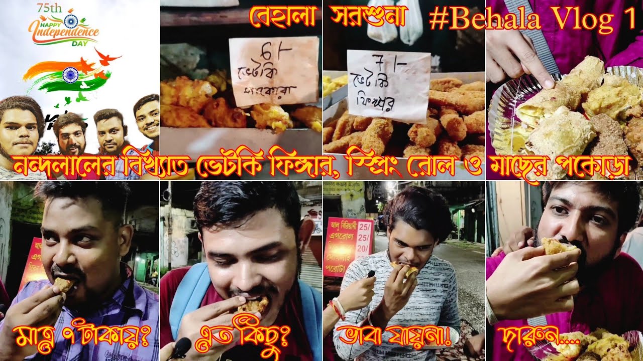 Cheapest Street Food of behala Sarsuna | Best bhetki finger 🤤