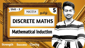 Mathematical Induction in Tamil Discrete Mathematics in Tamil MA3354 Unit 2 Combinatorics