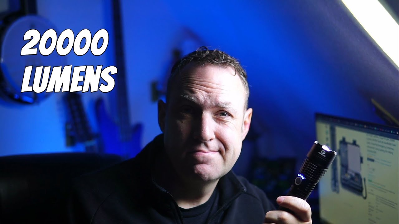 High Power Rechargeable Flashlight Review Super Bright 20000 Lumens
